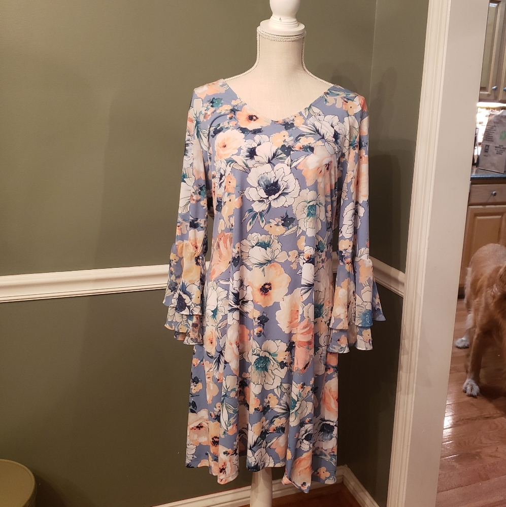 Knee length floral dress